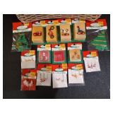 Asst miniature Christmas ornaments in cute