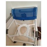 Handicapped shower/toilet chair on wheels, 425#