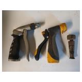 3 water hose nozzles