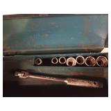 Thorsen 3/8" drive ratchet, 7 sockets