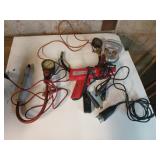 Timing light, pressure gauges, suction gripper,