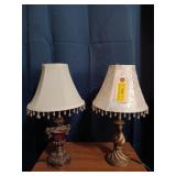 2 table lamps 17"