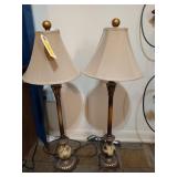 2 table lamps 30"