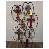 5 pcs asst wall decor, largest 40x22