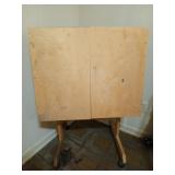 Rolling art table 42x29