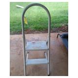 Folding two footstep ladder