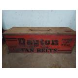 Metal Dayton fan belts toolbox w/ tools