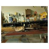 Contents on right side of bench & wall, NO LIGHT