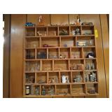 Trinket display shelf w/ trinkets 24 x 25