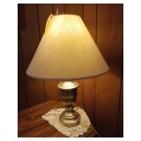 Brass table lamp 25"