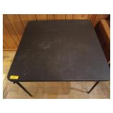 Folding card table 28 x 34 x 34