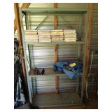 4 tier metal shelving 61 x 36 x 12 ** NO CONTENTS