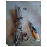 Antique trap, fiskars pro razor knife