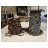 2 partial rolls of small chain