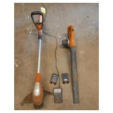 Black & Decker 20 volt string trimmer, blower,
