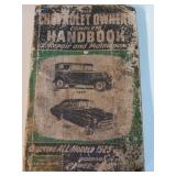 Chevrolet owners handbook of repair and