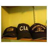 5 ball caps, Kleenex tissues