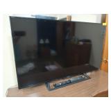 Sony 48-in flat screen TV with remote, works