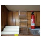 Storage / display flash fire extinguisher