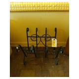 Wrought iron magazine rack 14x15x14