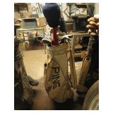 Ping golf bag w/ 15 clubs