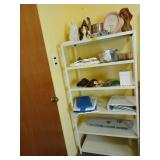 6 tier metal shelving 60x30.5x16 w/ contents