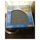 Self-adhesive carpet tiles, runner rugs