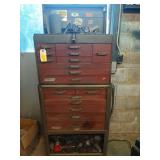 POWR-KRAFT rolling stackable toolbox w/ contents