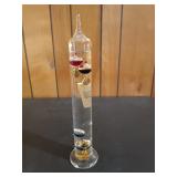 Glass galeleo thermometer 14.25"