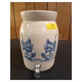 Marshall pottery crock jug beverage dispenser 12"