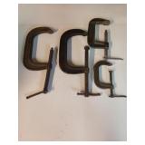 4 ct 6" - 3" c clamps