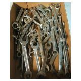 Flat of assorted wrenches