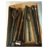 1/2" drive ratchets, extensions; Craftsman 1/4"