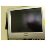 Sharp 19" flat screen TV with remote, works