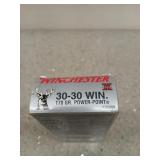 20 rds 30-30 Win  170 gr Power-Point