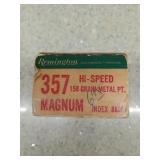 50 rds 357 Magnum 158 gr metal pt