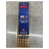 100 rds .22 LR 36 gr copper plated HP