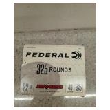 325 rds .22 LR 40 gr