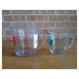 Anchor Hocking glass 4 cup, 2 cup measuring cups
