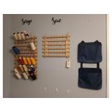 Thread holders, and sewing wall decor