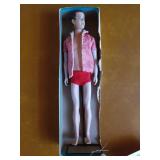 1961 Ken doll in partial original box w/ stand