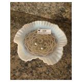 Fenton ruffled edge dish 9"