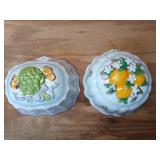 2 pcs Franklin Mint Le Cordon Bleu ceramic wall