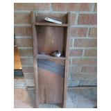 Antique wooden kraut cutter turned decor 26x9