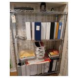 4 tier stainless shelf with contents 55x36x14