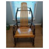 Really neat handmade wooden rocker