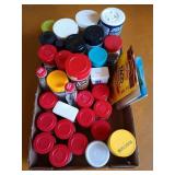 Flat of assorted spices