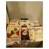 11 different fabric panels, christmas,