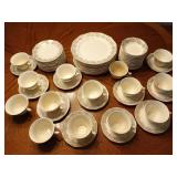 68 pcs Royal China 22K gold Duane dishes