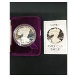 1986 1 oz proof silver bullion coin